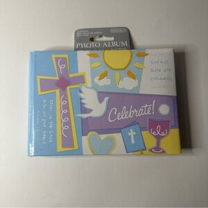 Vintage Amscan First Communion Celebration Mini 4x6 Photo Album Set Holds 36 NEW